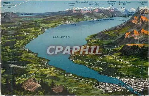 Cartes postales Lac Leman