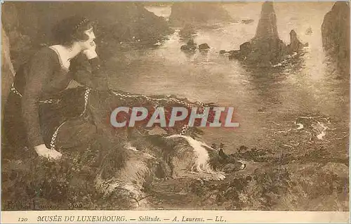 Cartes postales Musee du Luxembourg Solitude A Laurens Chien