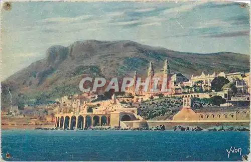 Cartes postales La Douce de France Cote d'Azur Monte Carlo Le Casino et la Tete e Chien vus de Mer