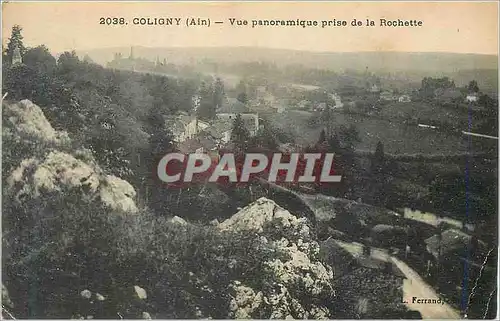 Cartes postales Coligny (Ain) Vue Panoramique Prise de la Rochette