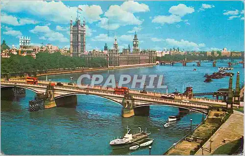 Cartes postales moderne Lambeth Bridge and Houses of Parliament London