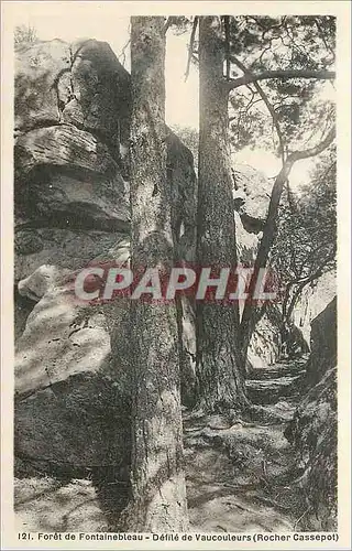 Ansichtskarte AK Foret de Fontainebleau Defile de Vaucouleurs (Rocher Cassepot)