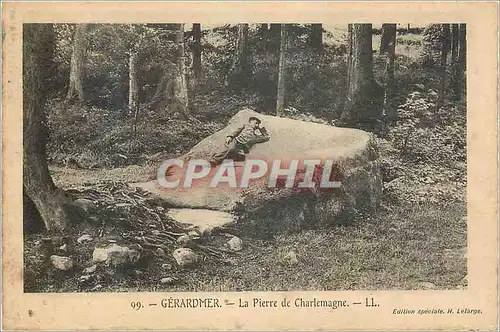 Ansichtskarte AK Gerardmer La Pierre de Charlemagne