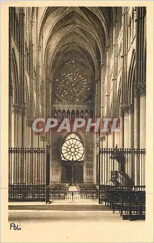 Ansichtskarte AK La Ville Renaissante Reims Interieur de la Cathedrale Grande Rosace