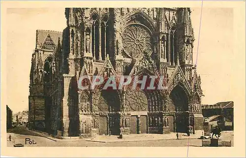 Ansichtskarte AK La Ville Renaissante Reims La Cathedrale Le Portail