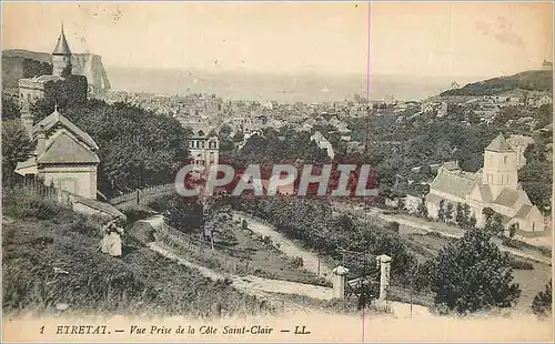 Ansichtskarte AK Etretat Vue Prise de la Cote Saint Clair