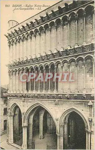 Ansichtskarte AK Dijon Eglise Notre dame les Gargouilles