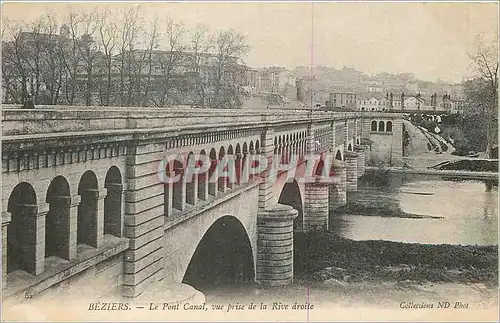 Ansichtskarte AK Beziers le Pont Canal vue prise de la Rive Droite