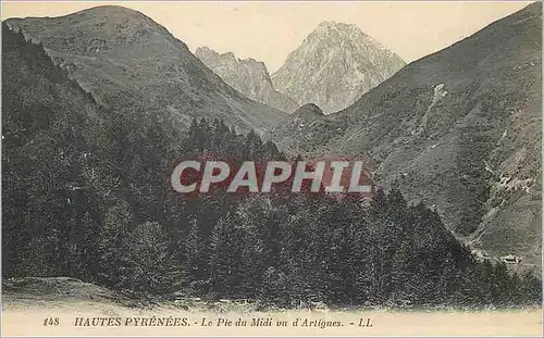 Cartes postales Hautes Pyrenees le Pic du Midi vu d'Artigues