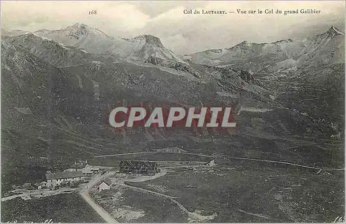 Ansichtskarte AK Col du Lautaret Vue sur le Col du Grand Galibier