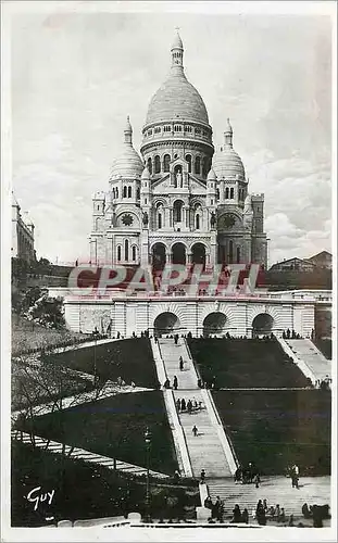 Cartes postales moderne Paris et ses Merveilles Basilique du Sacre Coeur et Nouveaux Jardins