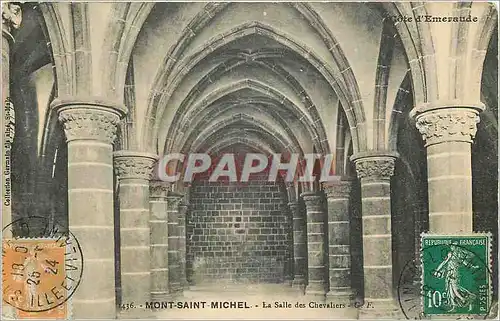 Cartes postales Mont Saint Michel la salle des Chevaliers