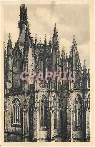 Cartes postales Abbaye du Mont Saint Michel Chevet de l'Eglise Abbatiale