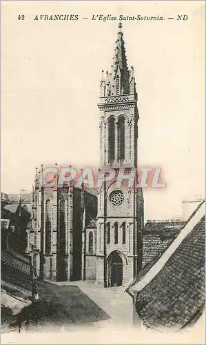 Cartes postales Avranches l'Eglise Saint Saturnin