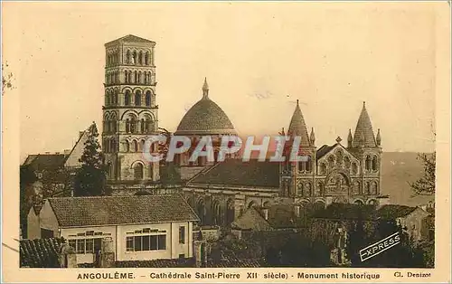 Cartes postales Angouleme Cathedrale Saint Pierre XIIe siecle Monument Historique