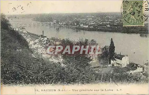 Cartes postales Saumur(M et L) Vue Generale sur la Loire