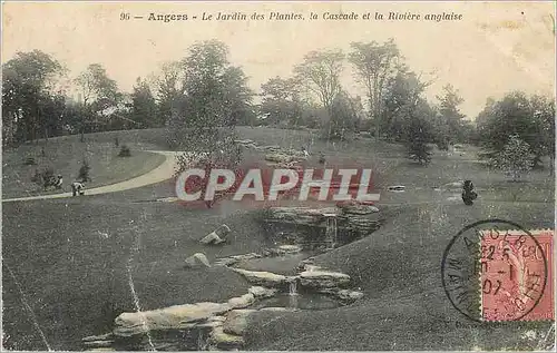 Cartes postales Angers le Jardin des Plantes la Cascade et la Riviere Anglaise