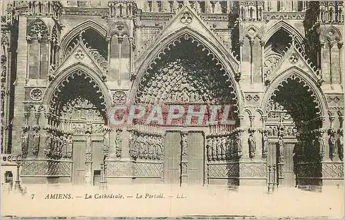 Cartes postales Amiens la Cathedrale le Portail