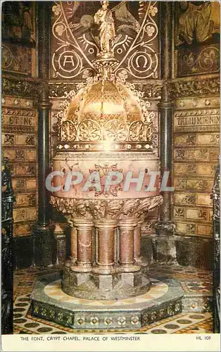 Cartes postales moderne the Font Crypt Chapel Palace of Westminster
