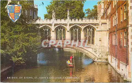 Cartes postales moderne Bridge of Sighs St John's College Cambridge