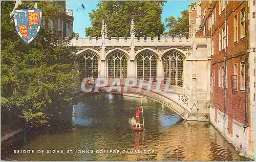 Moderne Karte Bridge of Sighs St John's College Cambridge
