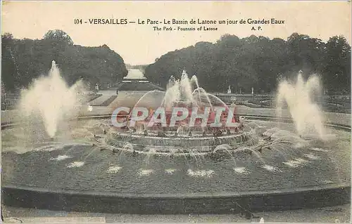 Cartes postales Versailles le Parc le Bassin de Latone un Jour de Grandes Eaux