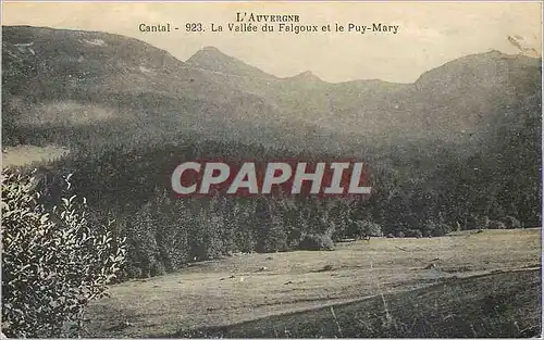 Ansichtskarte AK l'Auvergne Cantal la vallee du Falgoux et le Puy Mary