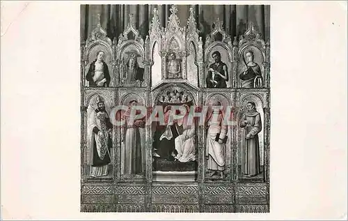 Cartes postales Art venitien le Couronnement de la Vierge Bartolomeo Vivarini Osimo Palais Communal