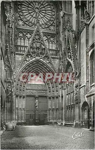 Moderne Karte Rouen la Cathedrale Cour des Librairies