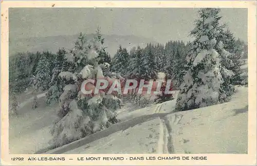 Ansichtskarte AK Aix les Bains le Mont Revard das les Champs de Neige