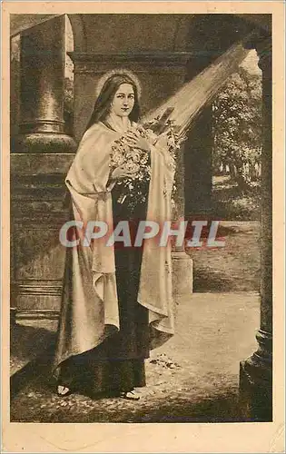 Cartes postales Ste Therese de l'Enfant Jesus ( Tableau de F Roybet)