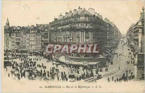 Cartes postales Marseille Rue de la Republique