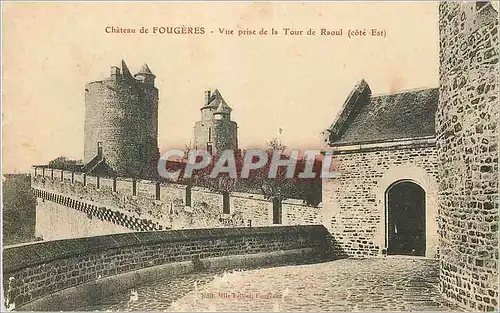 Cartes postales Chateau de Fougeres Vue prise de la Tour de Raoul(Cote Est)