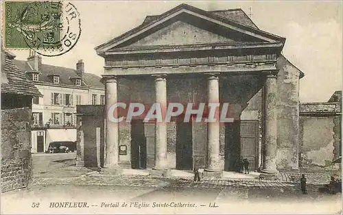 Cartes postales Honfleur Portail de l'Eglise Sainte Catherine