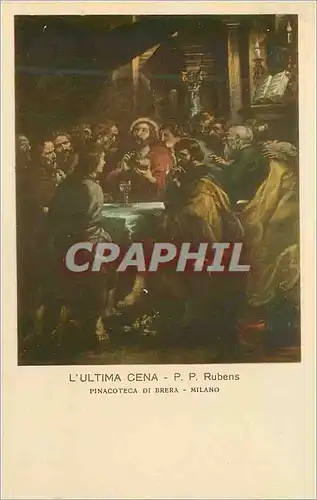 Cartes postales l'Ultima Cena PP Rubens Pinacoteca di Brera Milano