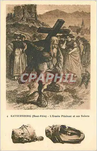 Ansichtskarte AK Kaysersberg(Haut Rhin ) l'Ermite Penitent et ses Sabots