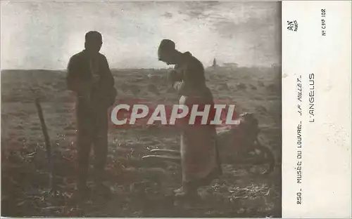 Cartes postales Musee du Louvre JF Millet l'Angelus