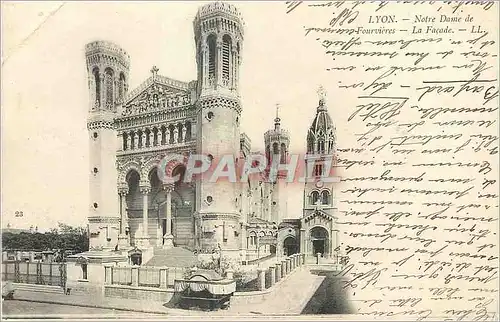 Ansichtskarte AK Lyon Notre Dame de Fourvieres la Facade (carte 1900