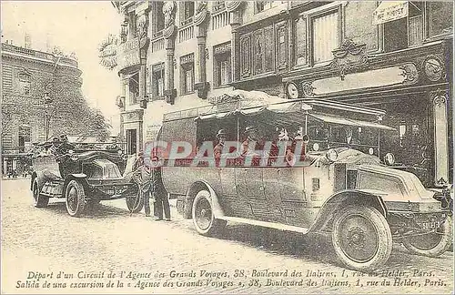 REPRO Circuit de l'Agence des Grands Voyages 38 Boulevard des Italiens 1 Rue du Helder Paris Automob