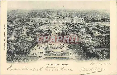 Cartes postales Panorama de Versailles (carte 1900)