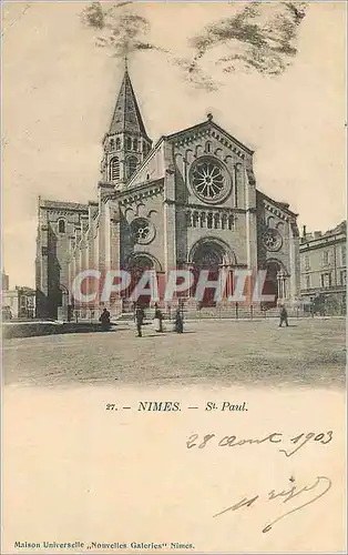 Cartes postales Nimes St Paul (carte 1900)