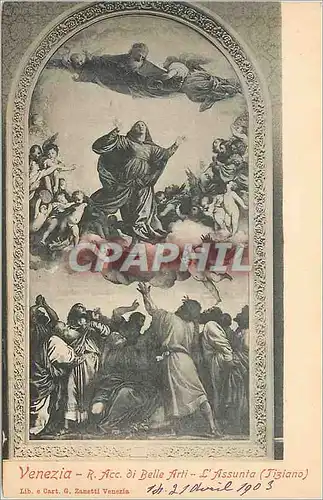 Cartes postales Venezia R Acc di Belle Arti l'Assunta