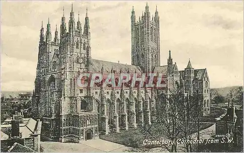 Cartes postales Canterbury Cathedral from SW