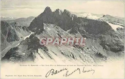 Ansichtskarte AK Environs de Grenoble les Trois Pics de Belledomne