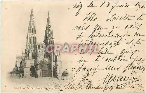 Ansichtskarte AK Sees la Cathedrale (carte 1900)