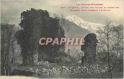 Cartes postales les Hautes Pyrenees St Savin Ruines d'un Chateau du Moyen Age