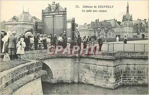 Ansichtskarte AK Chateau de Chantilly le pain aux Carpes