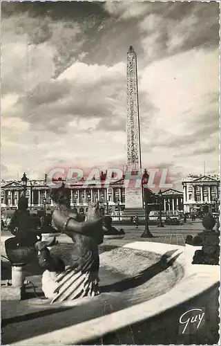 Cartes postales moderne Paris et ses Merveilles la Place de la Concorde au Centre l'Obelisque de louqsor