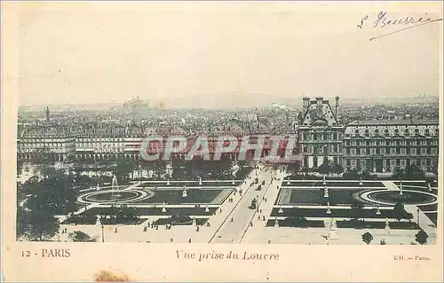 Ansichtskarte AK Paris vue prise du Louvre