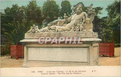 Cartes postales Paris Jardin des Tuileries le Nil et ses Affluents